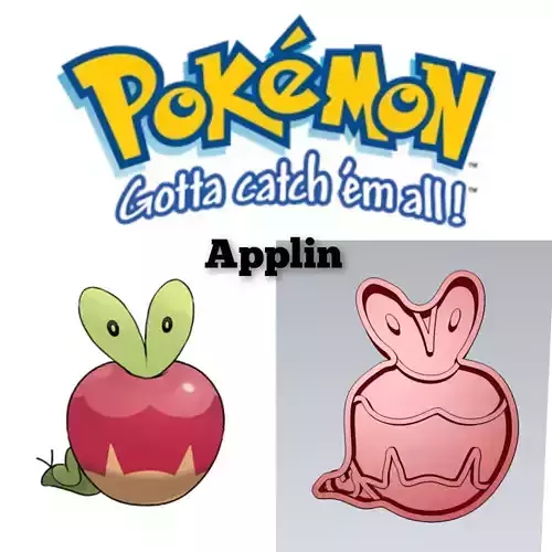 Pokemon Applin Cookie Cutter Stamp Cake Decorating