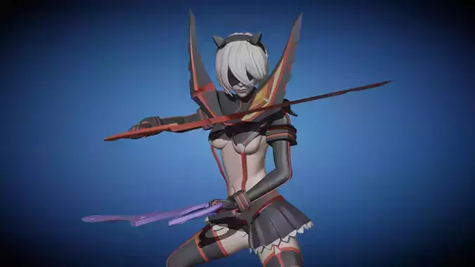 2B Cosplay Kill La Kill Fan Art Pose 3
