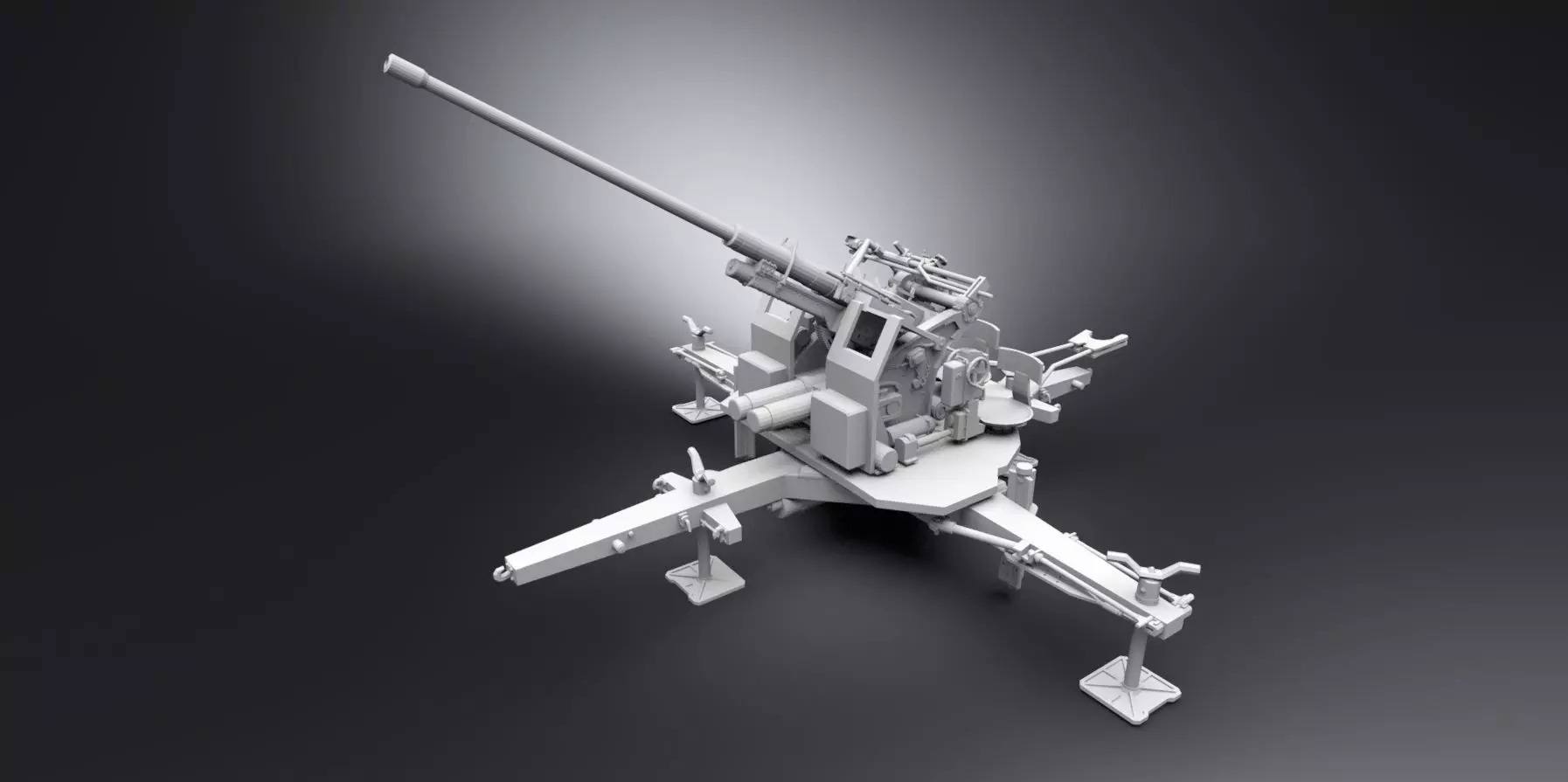 Flak 37 Alternate Scale model 3D print model_0