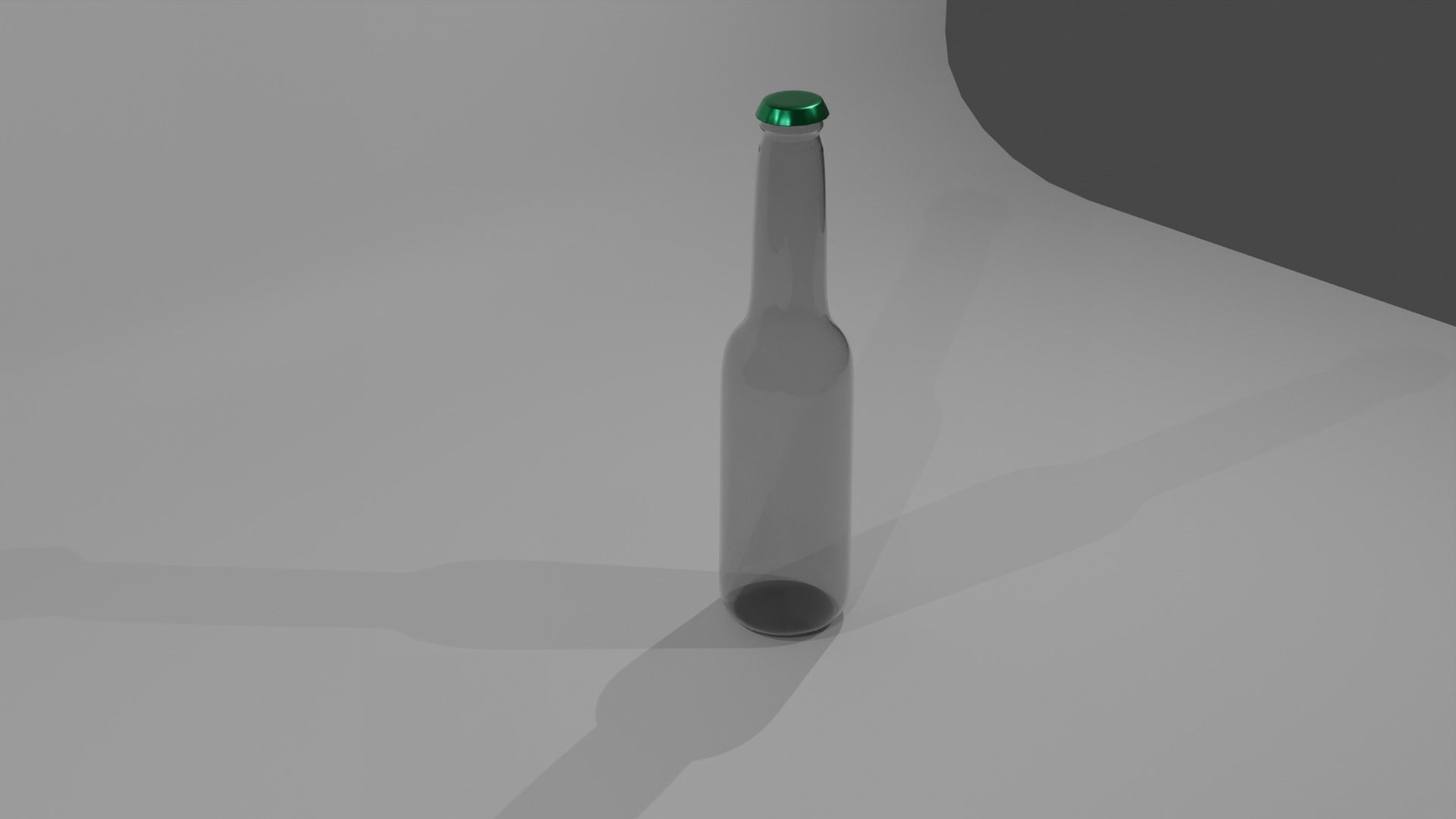 Beer Bottle Low-poly 3D model_2