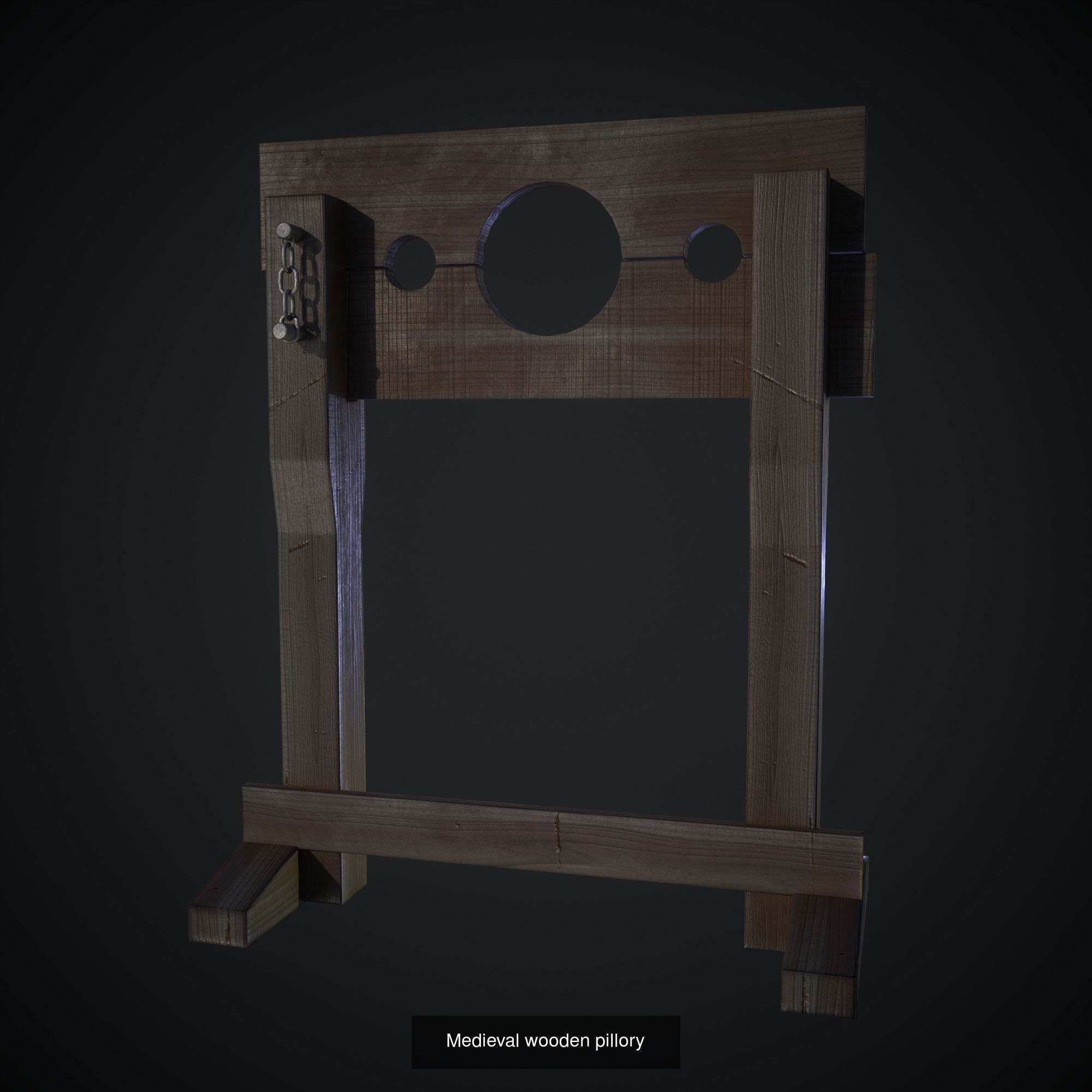 Medieval torture staff 3D Model Collection_4