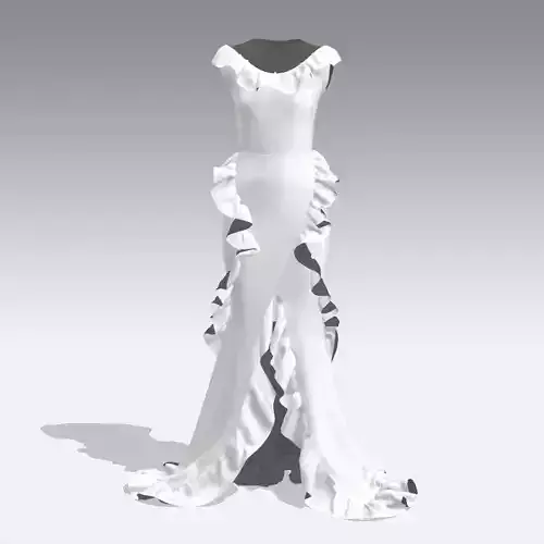 DRESS DRESS with ruffles