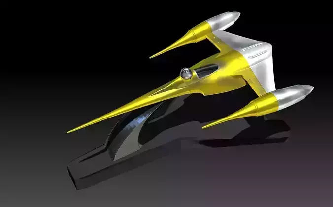 N1 starfighter 3D model