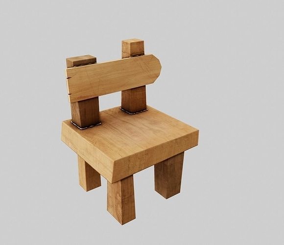 Cartoon Chair 3D model