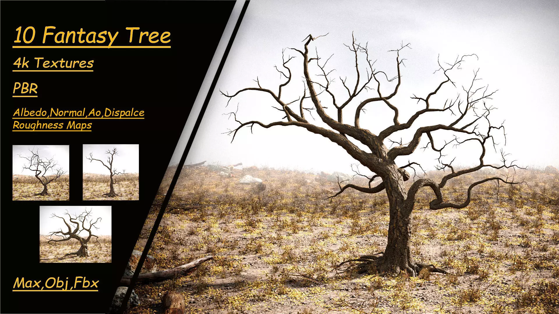 10 Fantasy Tree 3D model_0