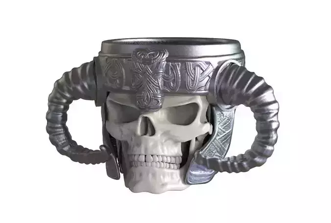 Viking Skull of Valhalla Mug  3D print model
