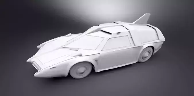 Spectrum Patrol Car Scale 3D print model