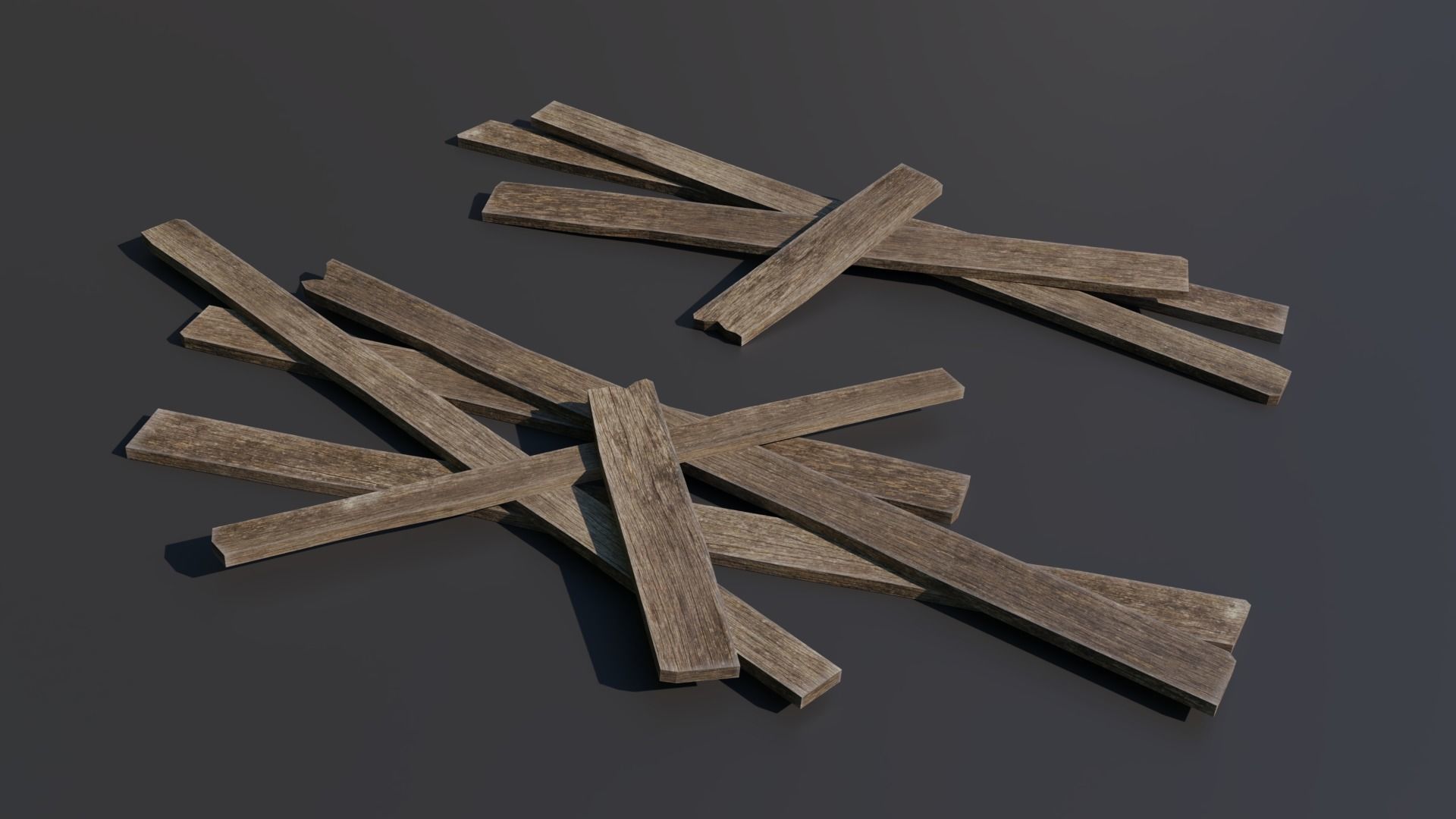Debris piles Low-Poly 3d models Low-poly 3D model_4