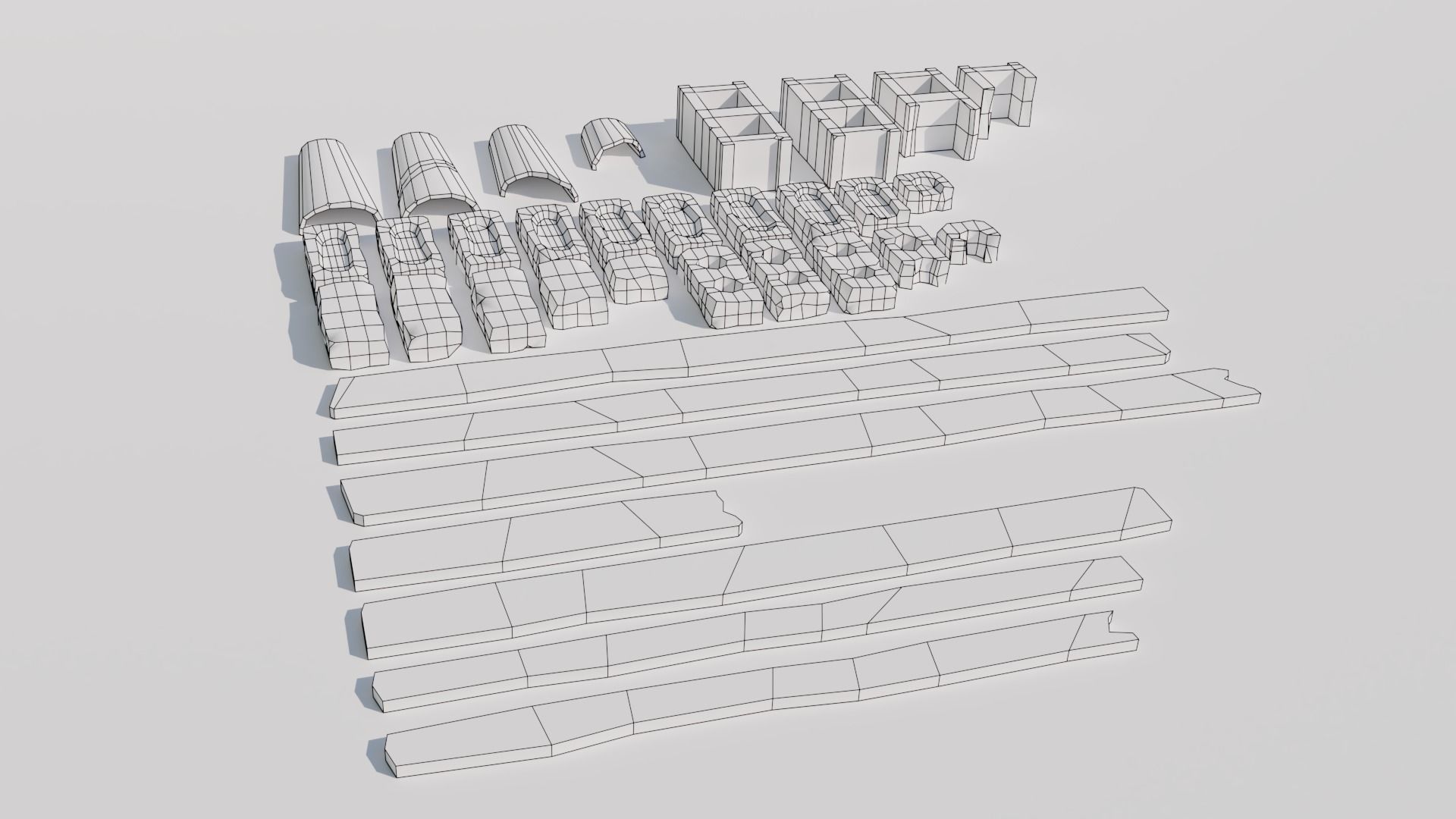 Debris piles Low-Poly 3d models Low-poly 3D model_15