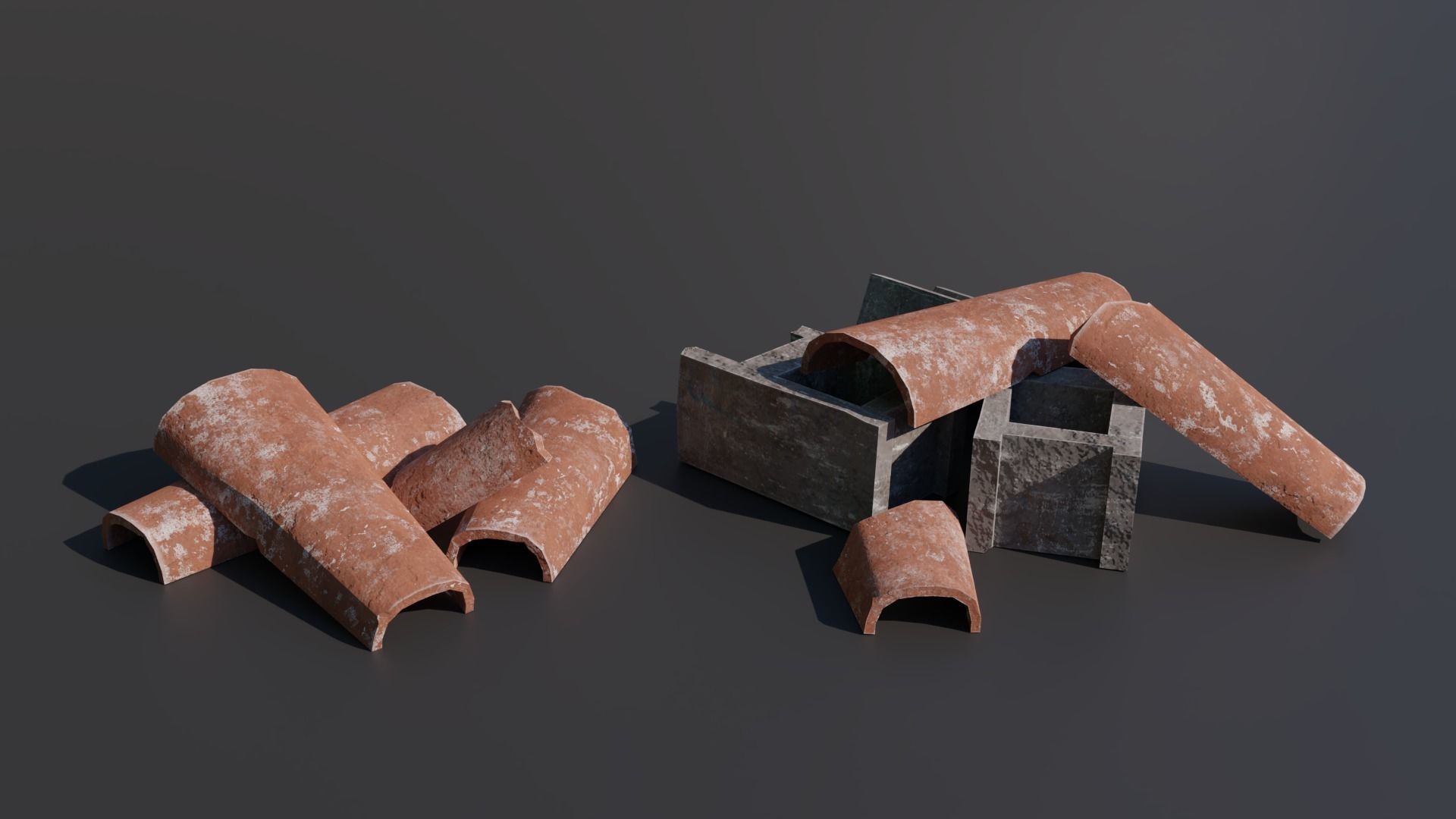 Debris piles Low-Poly 3d models Low-poly 3D model_5