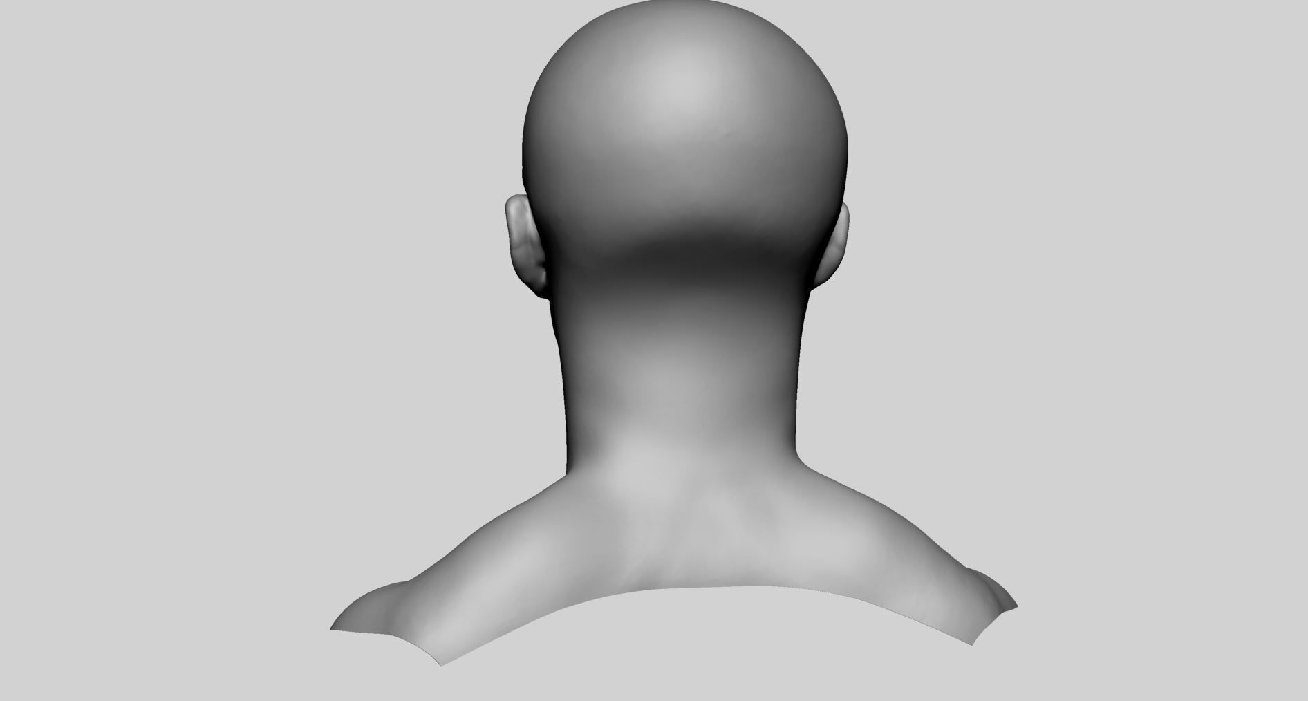 Base Male Head v4 3D model_4