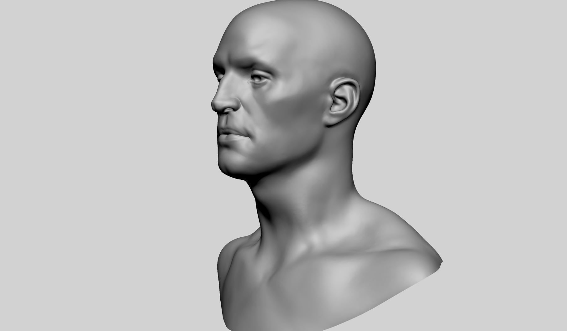 Base Male Head v4 3D model_5
