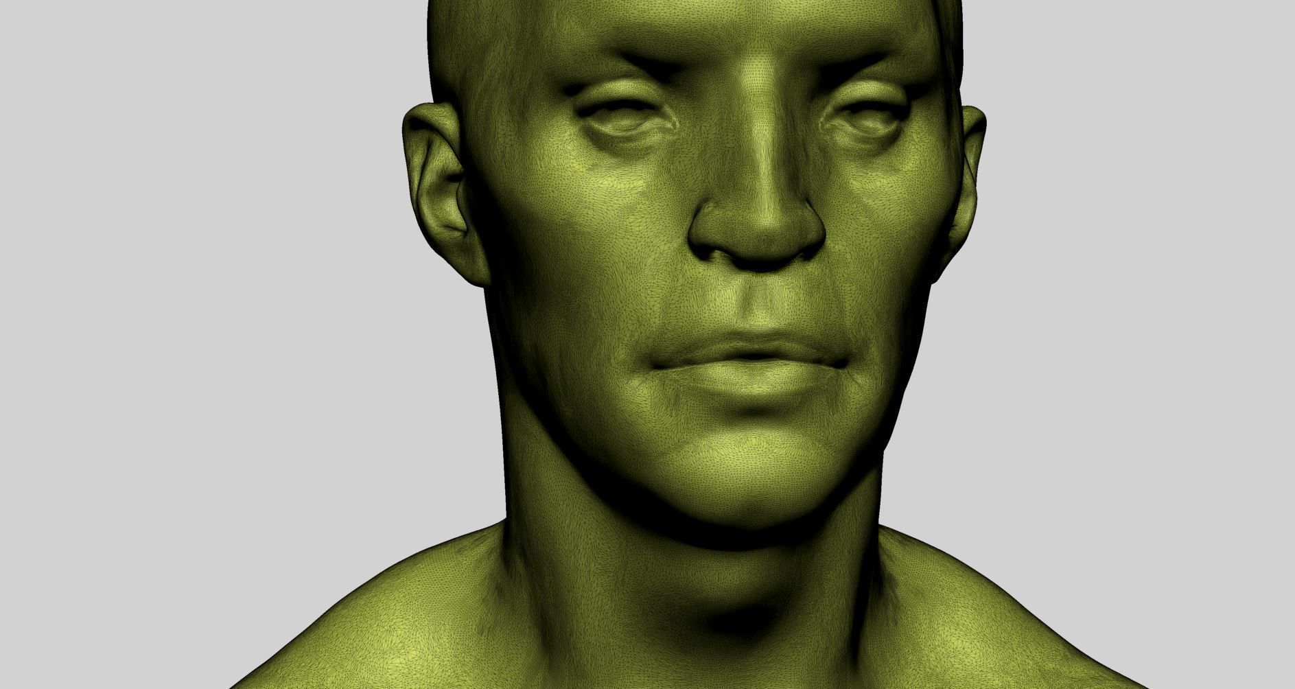 Base Male Head v4 3D model_11