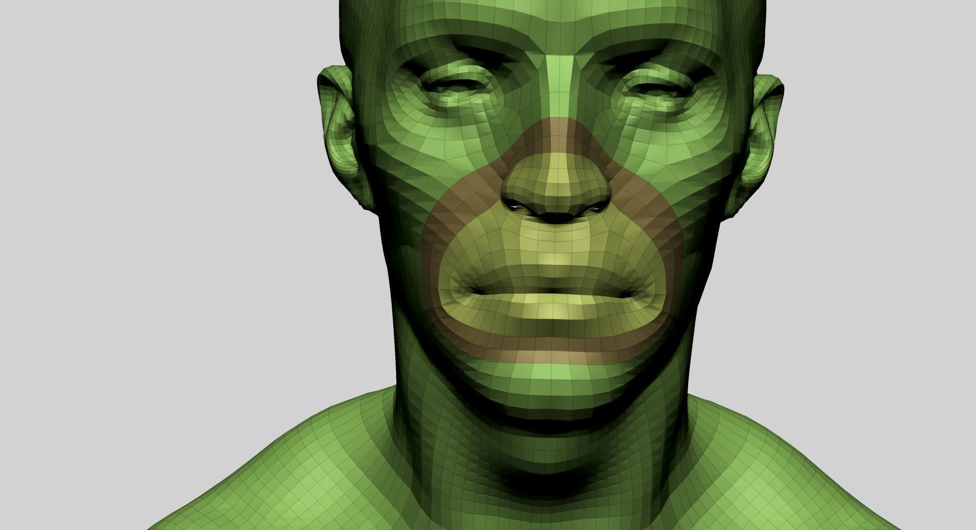 Base Male Head v4 3D model_10