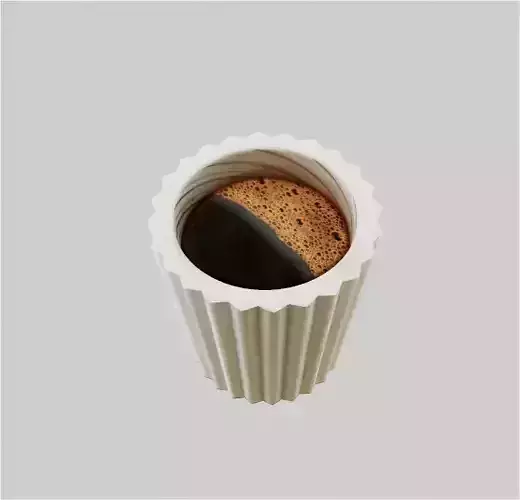 Cartoon Cup Coffee 3D model