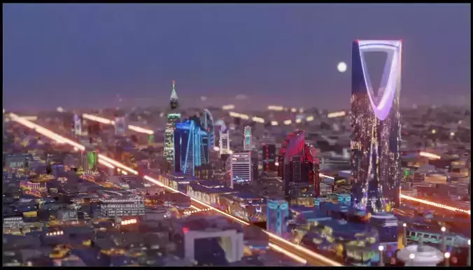 Saudi Arabia - textured veiw only from one side