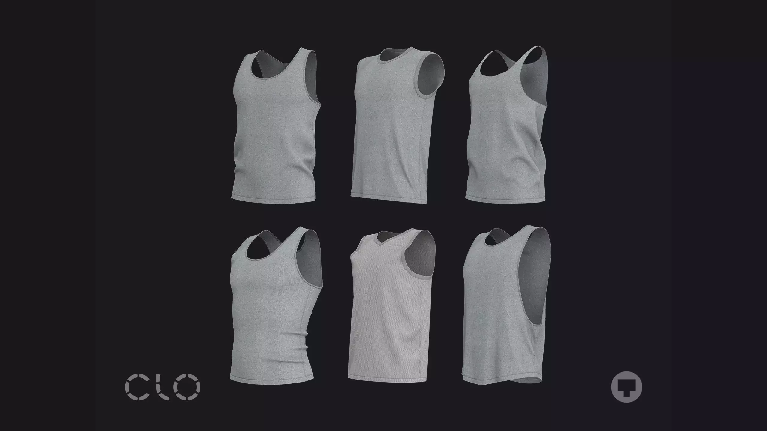 MALE TANK TOPS PACK genesis8 highpoly 3D model