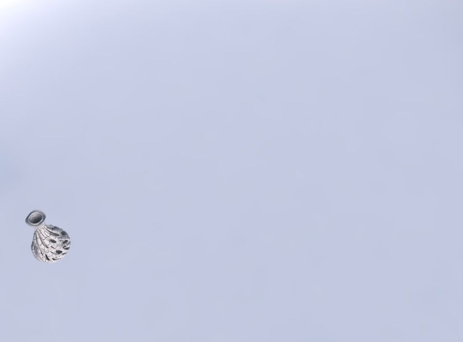 Vase narrow spherical bottom with soft intertwining lines twi... 3D print model_6