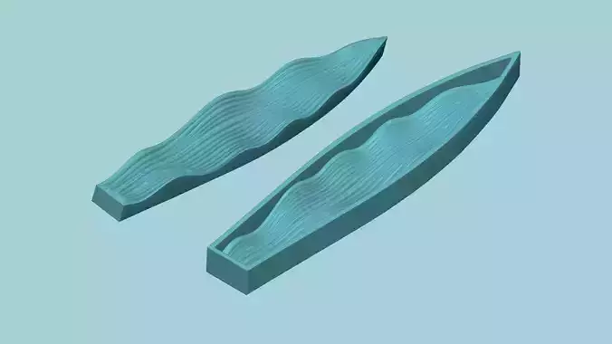 Long Leaf Arrangement - Molding - EVA Foam Craft STL Printable