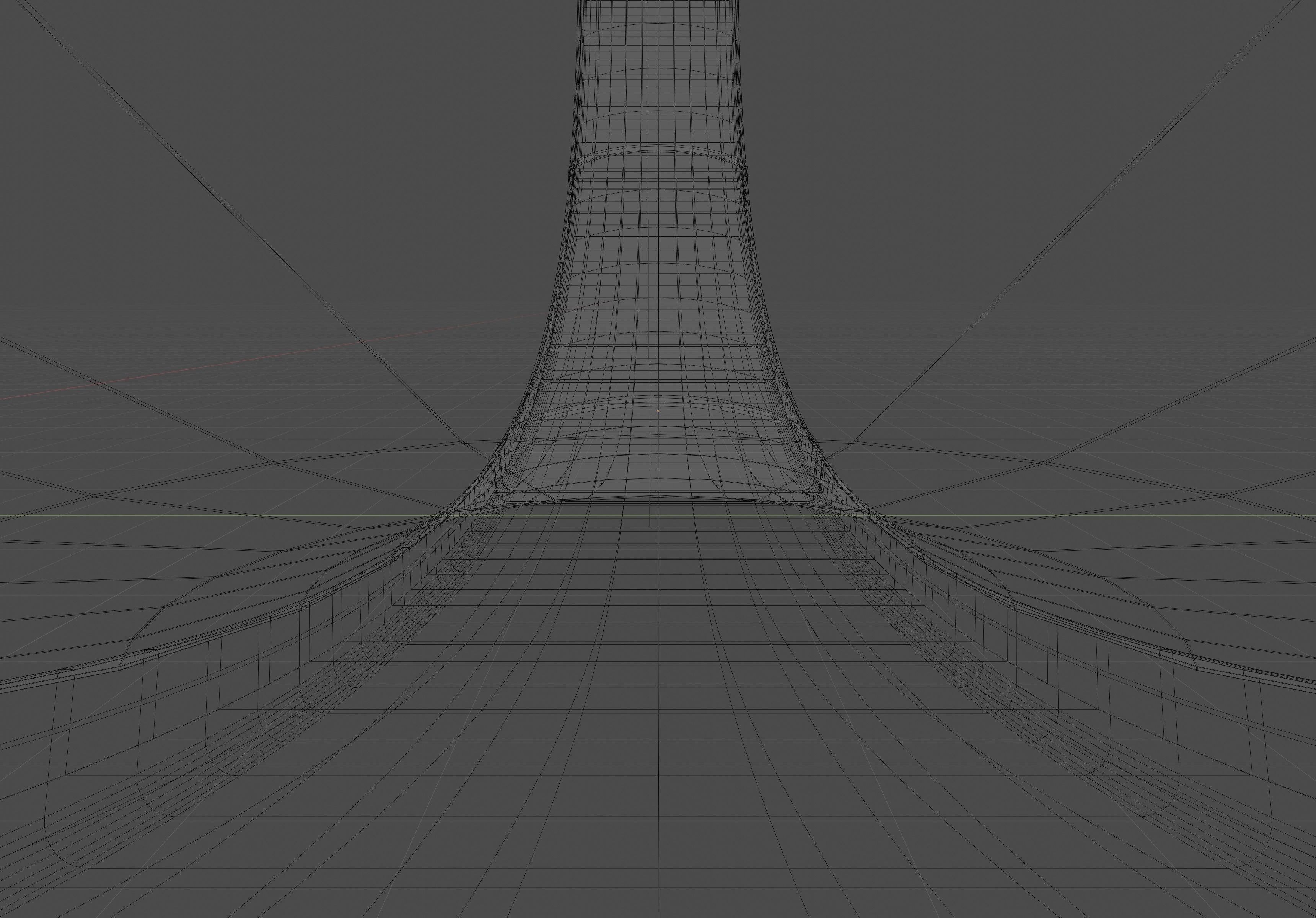 Village sized ring world Low-poly 3D model_24