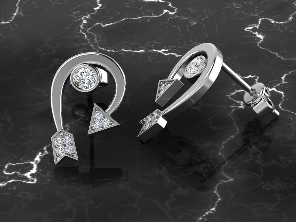 Jewelry Earring 3D print model_7