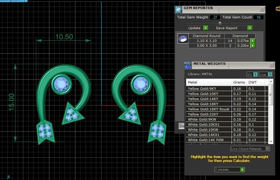 Jewelry Earring 3D print model_3