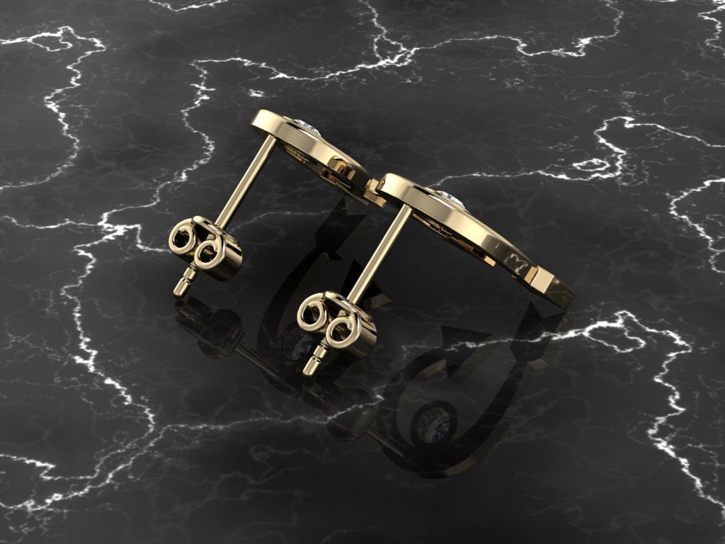 Jewelry Earring 3D print model_12