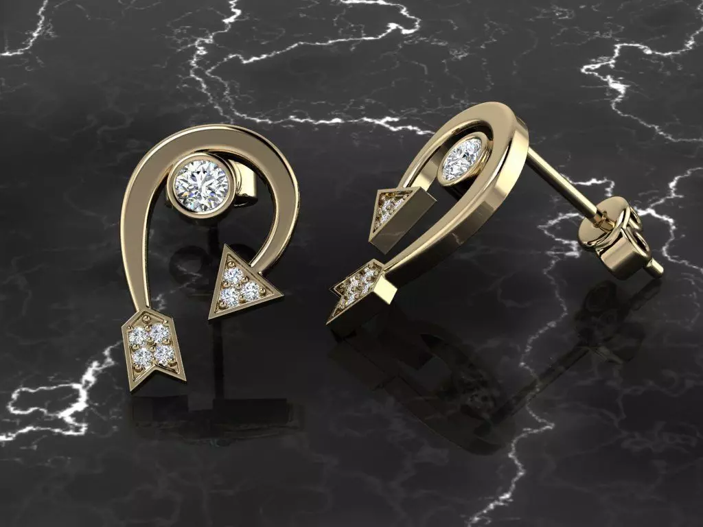 Jewelry Earring 3D print model_0