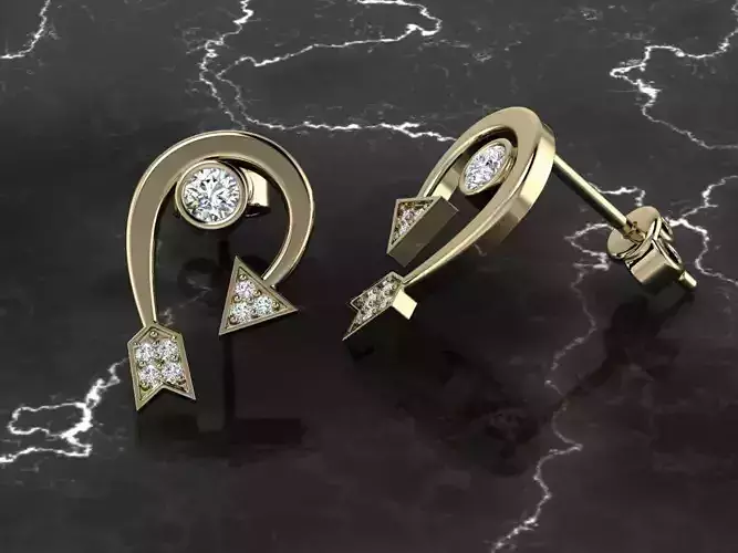 Jewelry Earring 3D print model