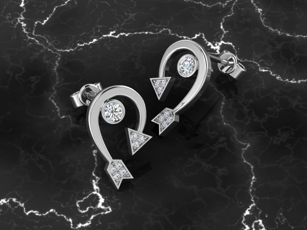 Jewelry Earring 3D print model_1