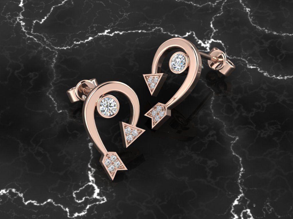 Jewelry Earring 3D print model_5