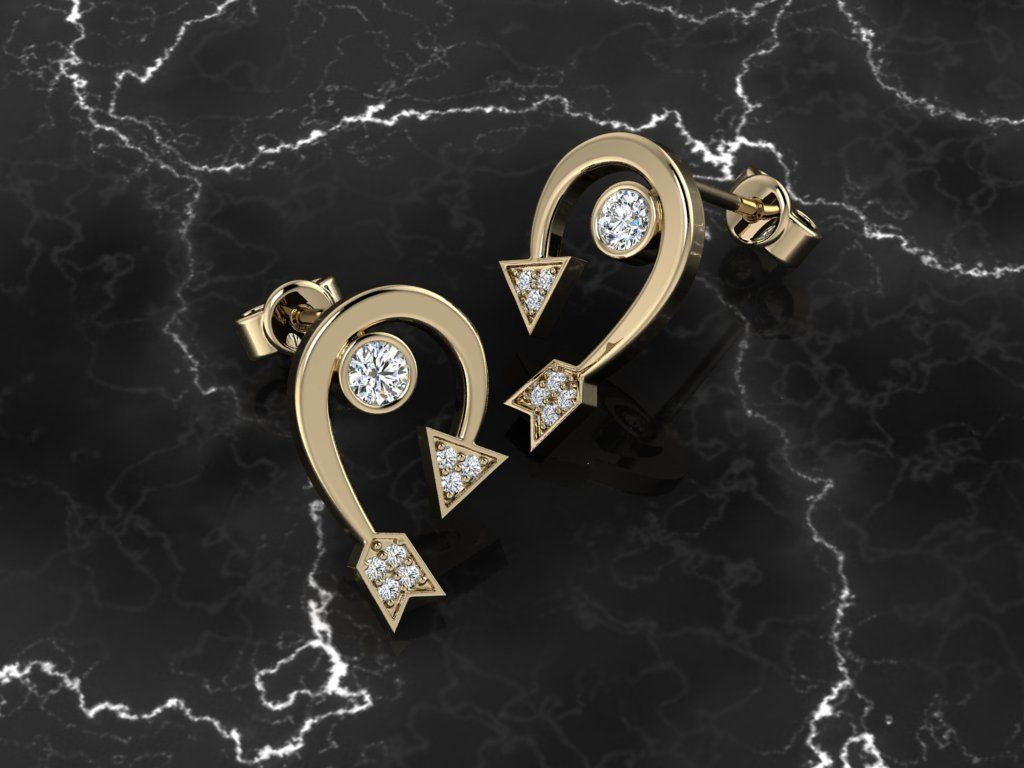 Jewelry Earring 3D print model_10