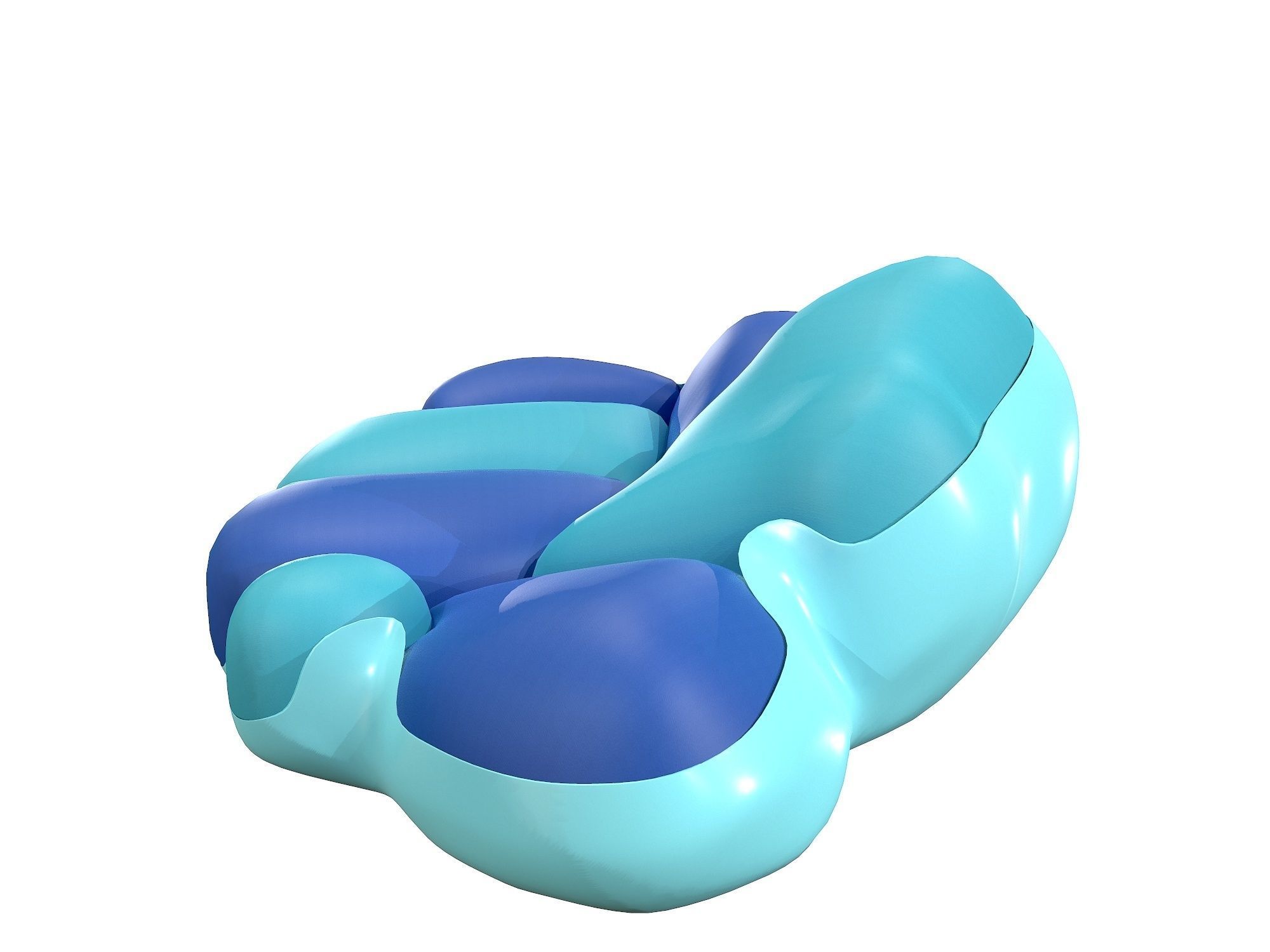 Louis Vuitton Bomboca Sofa Low-poly 3D model_6