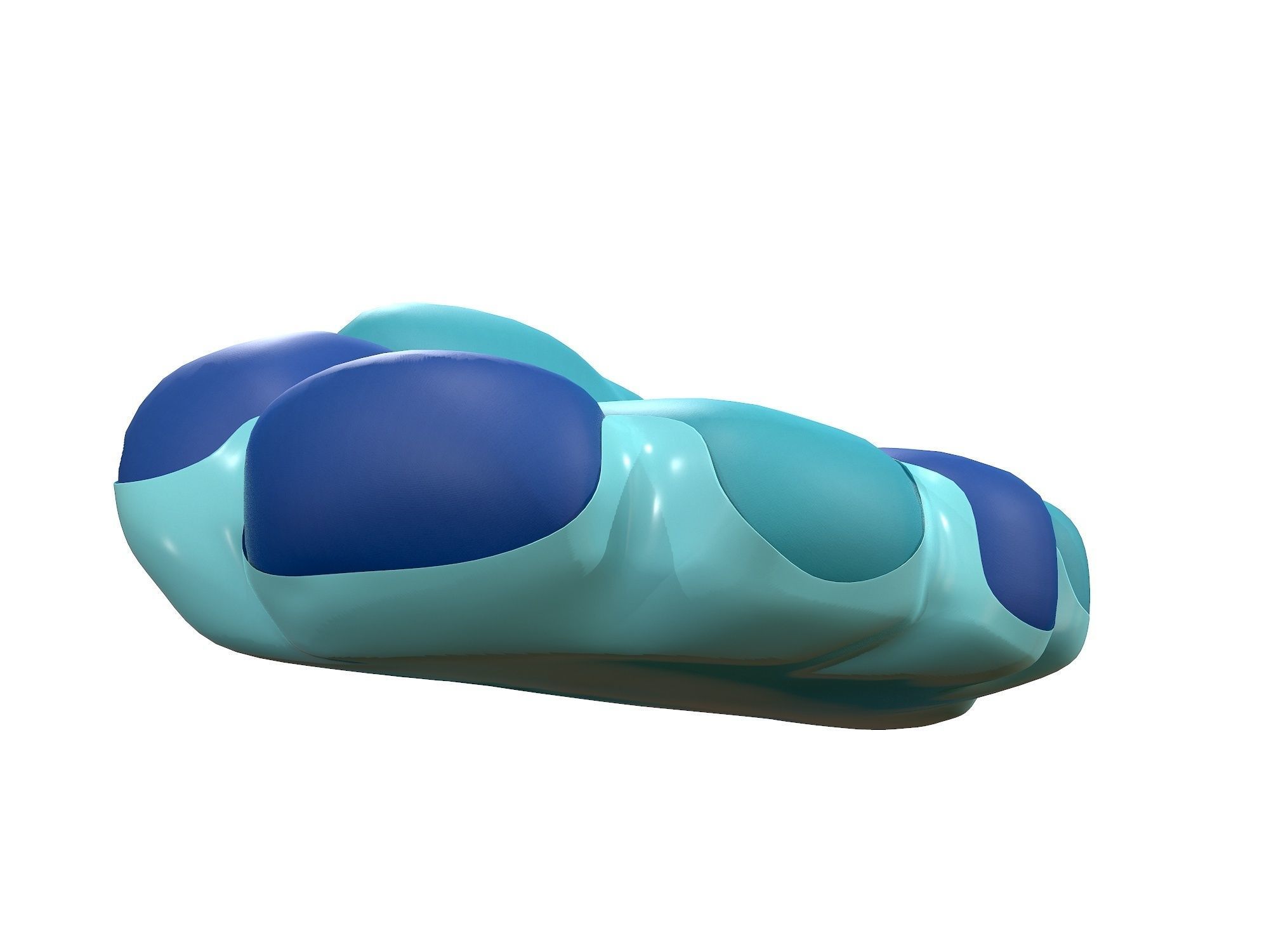 Louis Vuitton Bomboca Sofa Low-poly 3D model_8