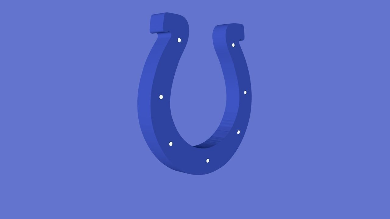 Indianapolis Colts Team Logo 3D model_2