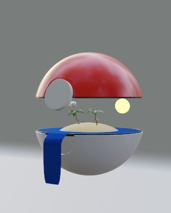 Pokeball illustration 3D model_7