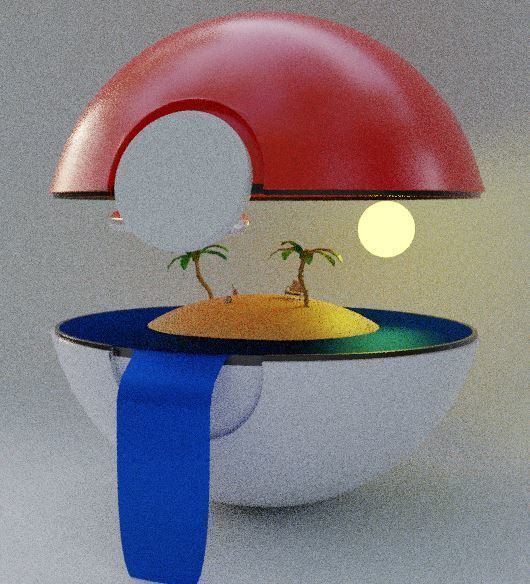 Pokeball illustration 3D model_8
