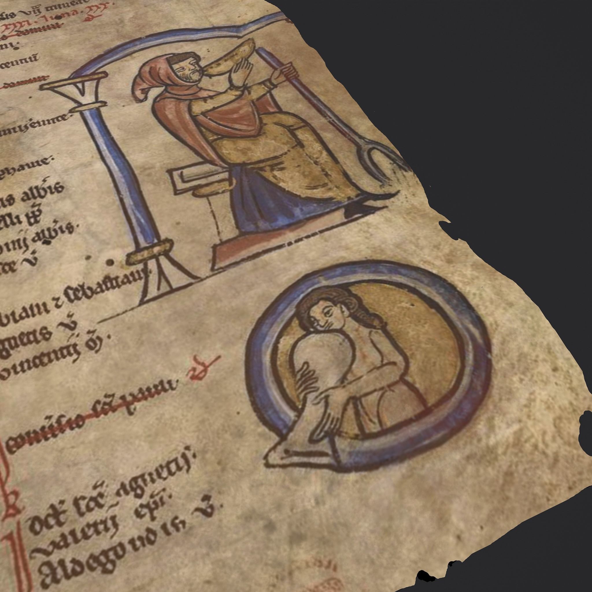 January Manuscript Page  Low-poly 3D model_8