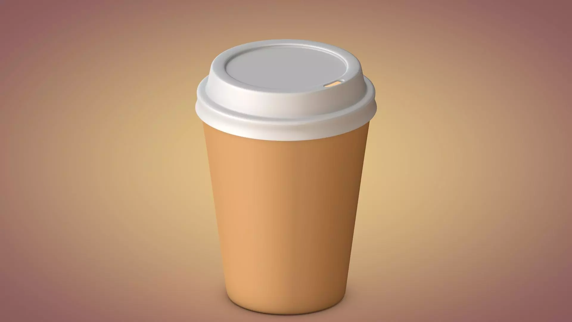 Coffee Cup Low-poly 3D model