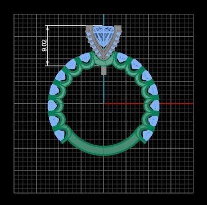 SOLITAIRE RING 3D print model_7
