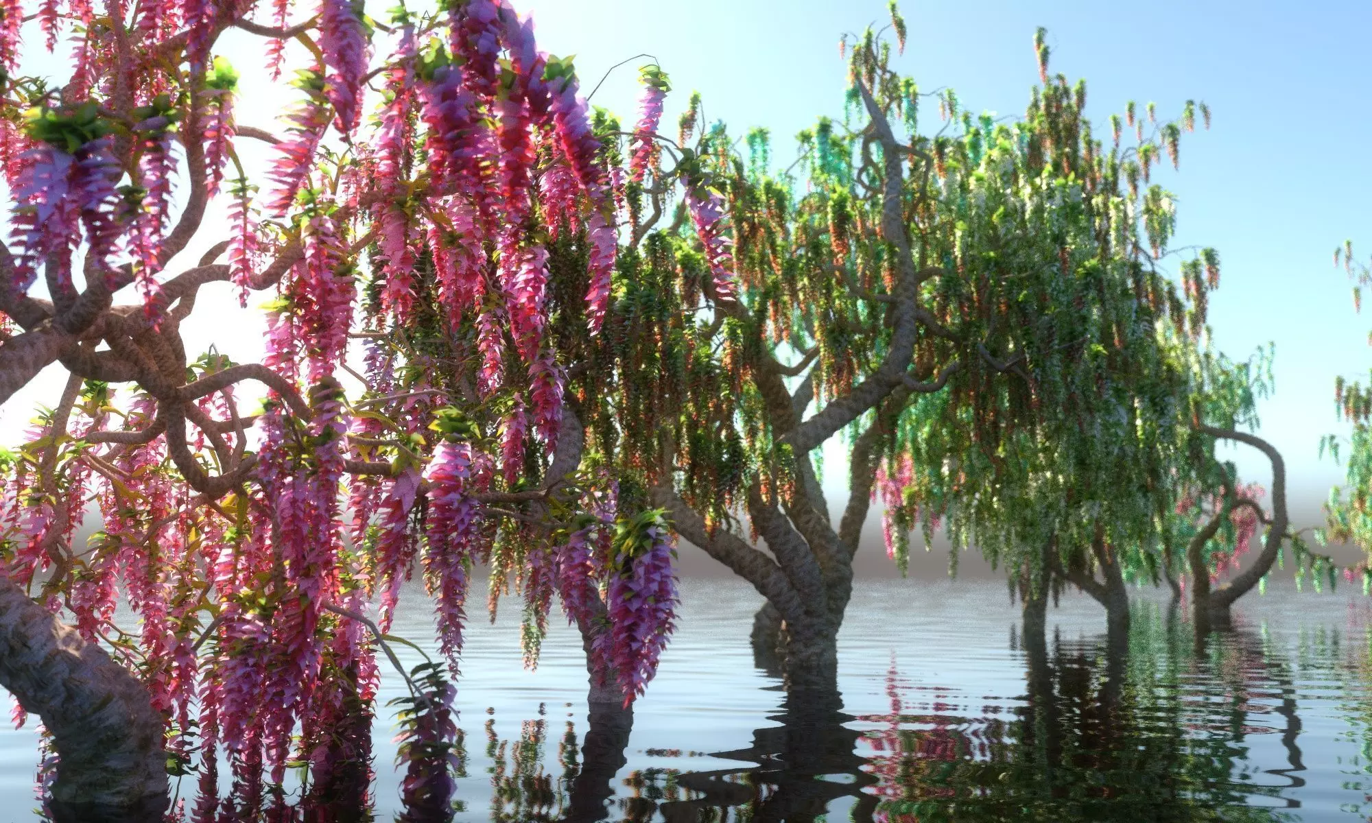 FANTASTIC GARDEN ANIMATED PACK TREES 12 3D model_0