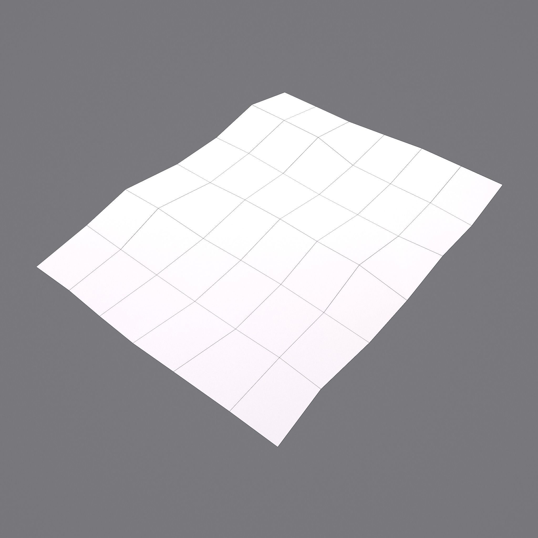 February Manuscript Page Low-poly 3D model_16