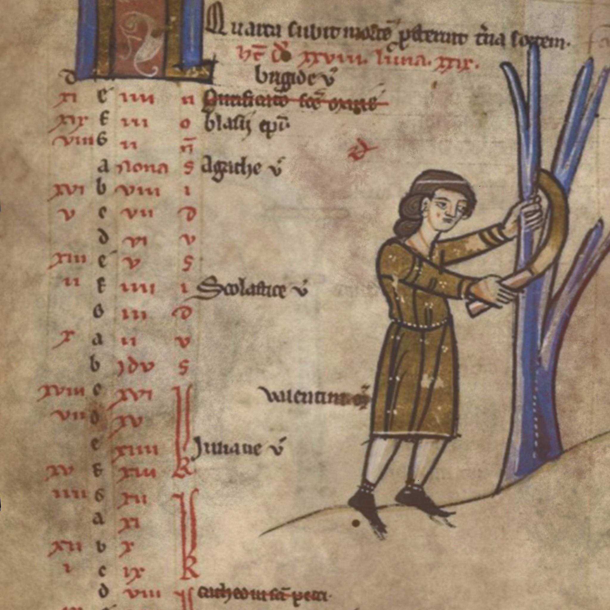 February Manuscript Page Low-poly 3D model_9