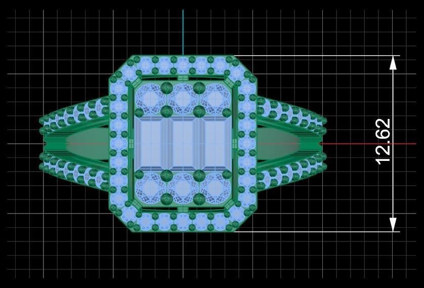 BAGUETTE RING 3D print model_7