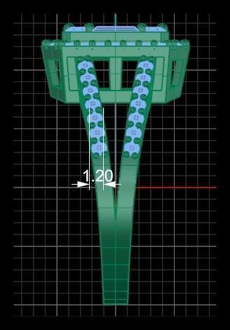 BAGUETTE RING 3D print model_10