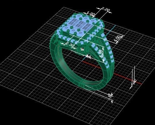 BAGUETTE RING 3D print model_8