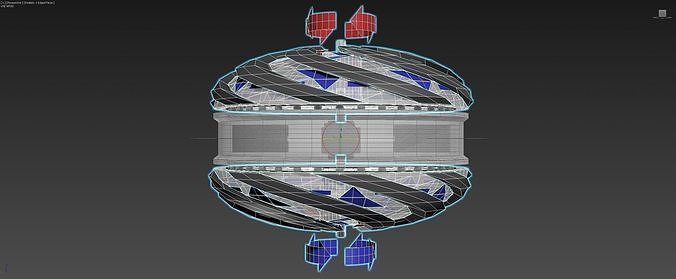 Inverted Ionic Vortex Electro Motor - Concept 3D model
