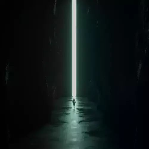 Otherworld cave with light