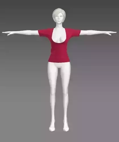 Woman Clothing T-Pose 512
