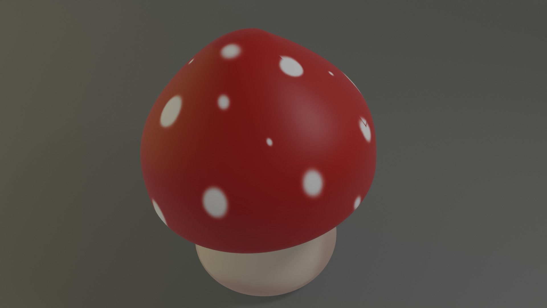 3D mushroom Low-poly 3D model_2
